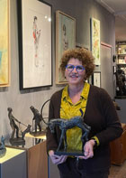 Janna van de Kaa in galerie de Hollandsche Maagd